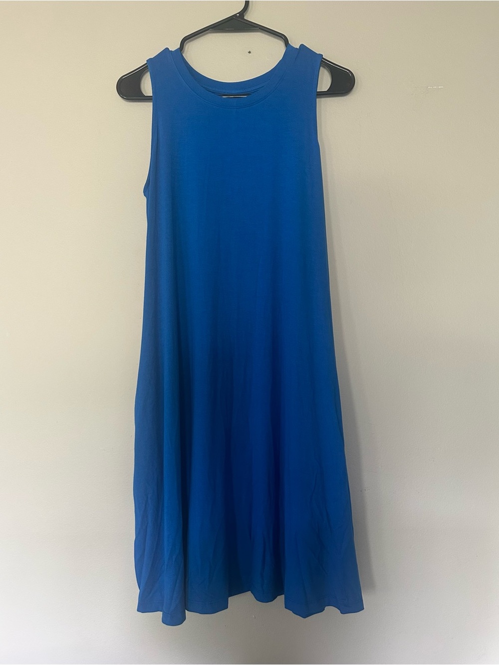 Sleeveless Royal Blue A-Line Dress